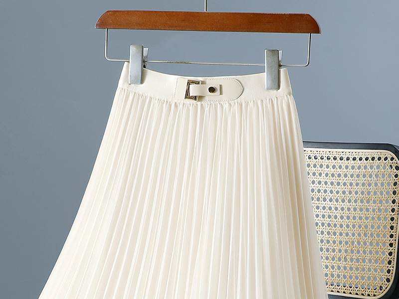 Classic all-match drape high waist slim skirt 17