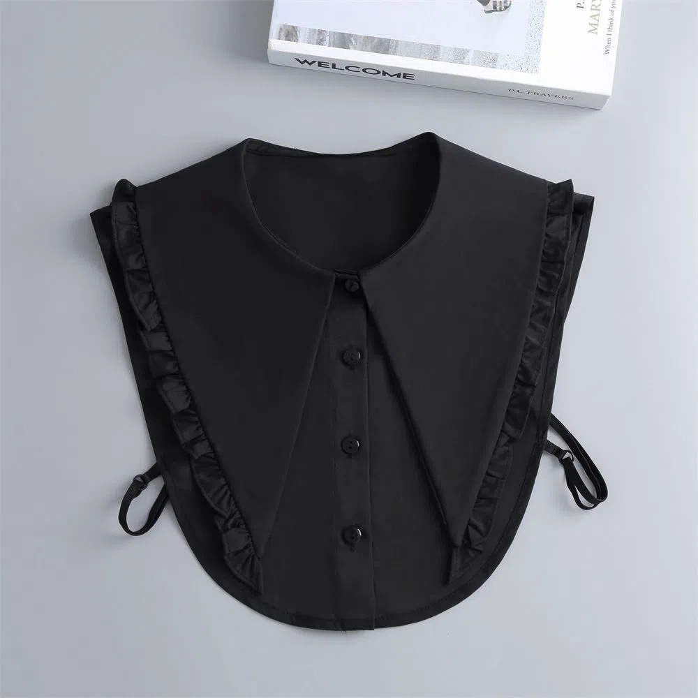 Multifunctional false collar with white tip 57